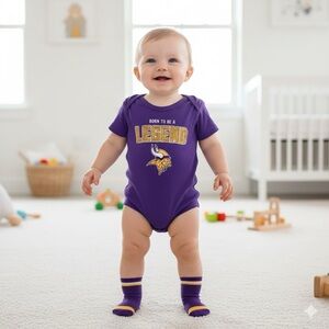 NFL - OUTER STUFF - Minnesots Vikings ~ Onesie - 24 months - NWT